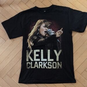Kelly Clarkson Tour Graphic Black Tee Size S
